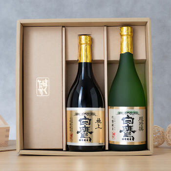 商品イメージのサムネイル　【白鷹】大吟醸純米・吟醸純米飲み比べ2本セット