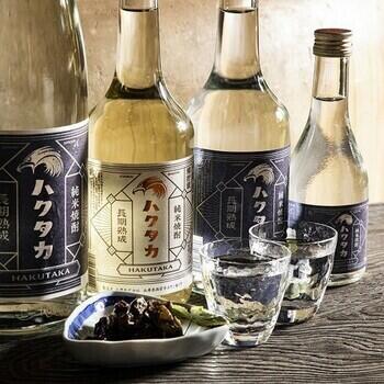 商品イメージのサムネイル　【白鷹】吟醸純米・樽貯蔵純米焼酎・純米焼酎飲み比べ3本セット