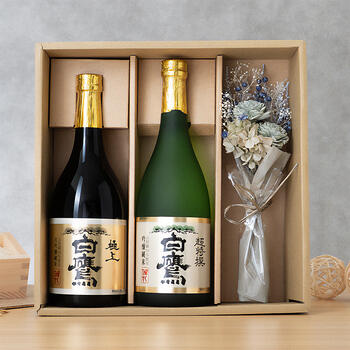 商品イメージのサムネイル　【ミニブーケセット】大吟醸純米・吟醸純米飲み比べ2本セット