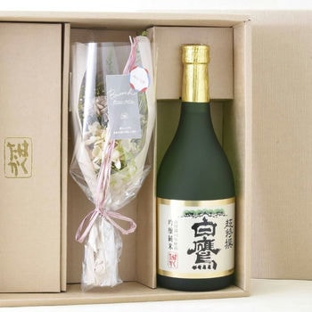 商品イメージのサムネイル　【ミニブーケ入り】生もと・吟醸純米 超特撰白鷹