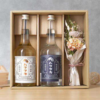 商品イメージのサムネイル　【ミニブーケセット】純米焼酎2種飲み比べセット