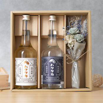 商品イメージのサムネイル　【ミニブーケセット】純米焼酎2種飲み比べセット