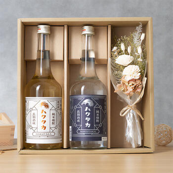 商品イメージのサムネイル　【ミニブーケセット】純米焼酎2種飲み比べセット