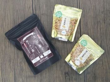 商品イメージのサムネイル　大豆茶×ヤーコン茶＆おこびれ豆2種セット